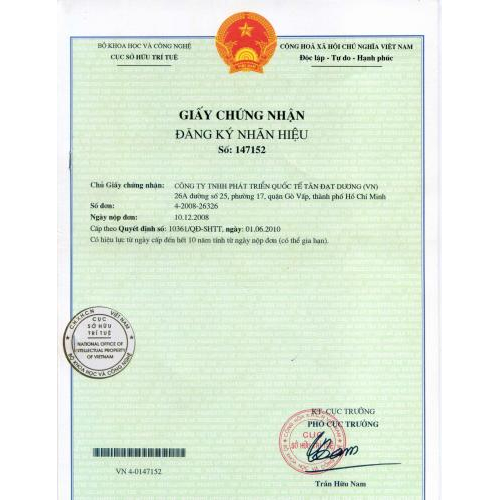 GCN đăng ký nhãn hiệu Gemini